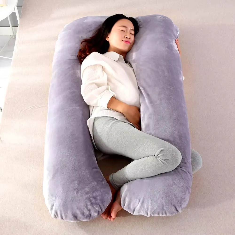 Cuscino per gravidanza a U per tutto il corpo — Comfort ultra e sostegno per schiena e fianchi