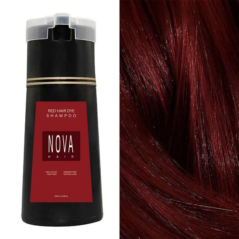NovaHair-øjeblikkelig farveshampoo – hurtig opfriskning af hårfarven og dækning af udvoksning