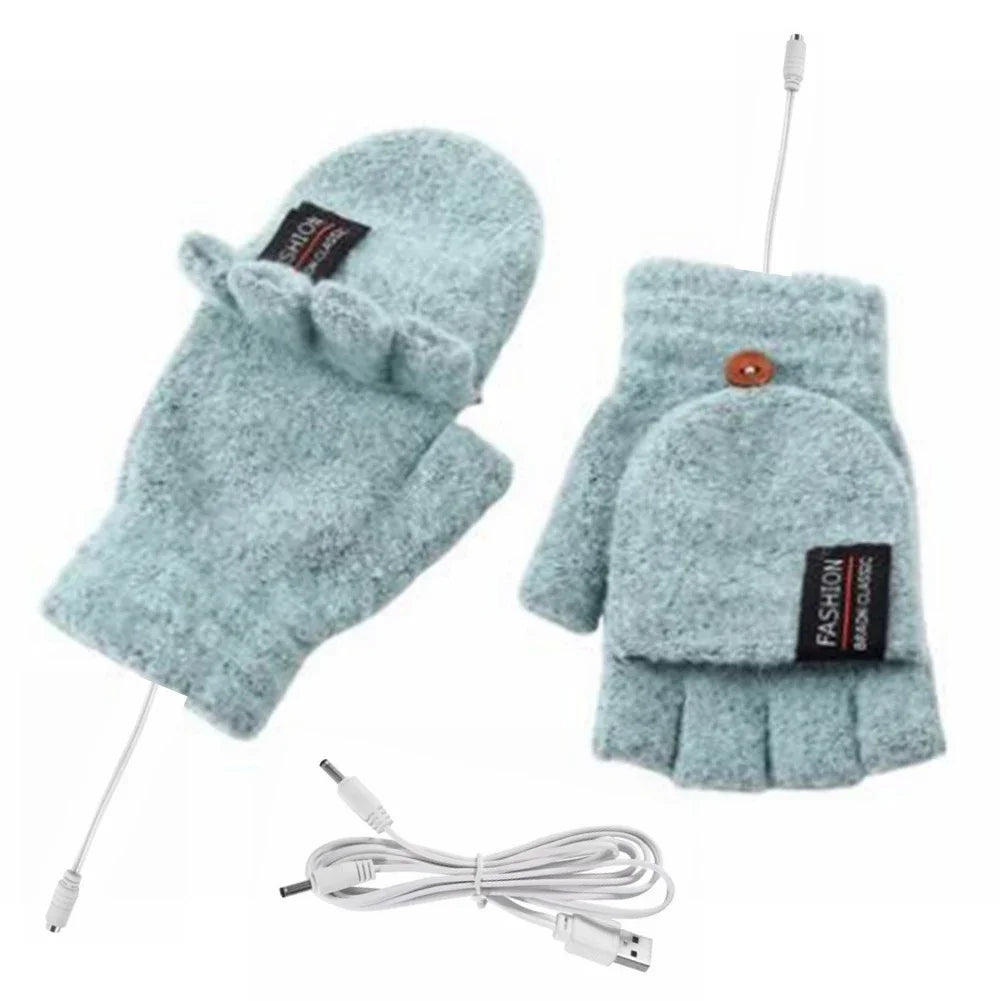 USB Rechargeable Heated Gloves — Three Adjustable Heat Levels