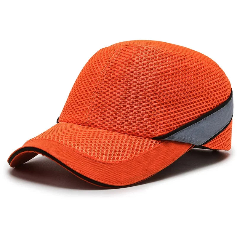 Piros biztonsági bump cap — kemény ABS belső maggal ellátott védősisak