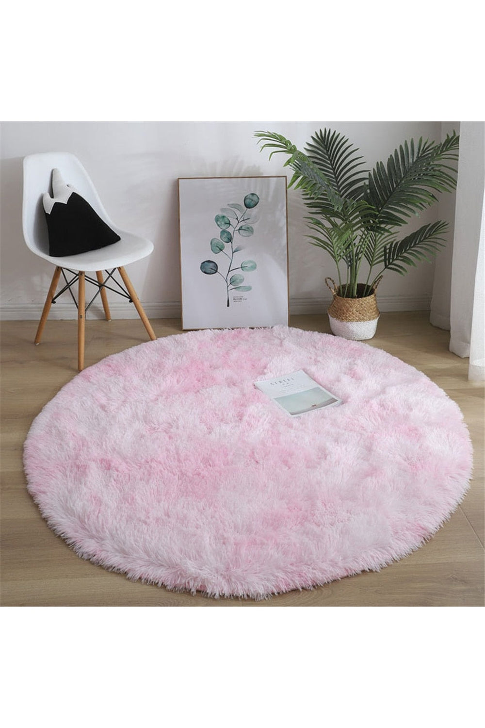 Ultra Soft Round Rug — Fluffy Pile Texture