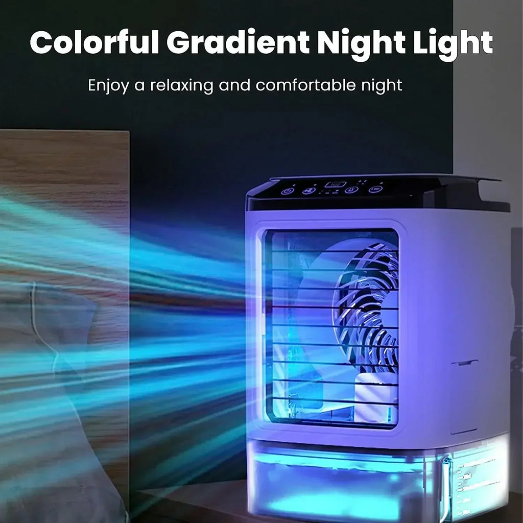 Dual-Spray Ultrasonic Atomization Portable Air Conditioner – Mist Diffusion, Ultra-Quiet Below 36 dB