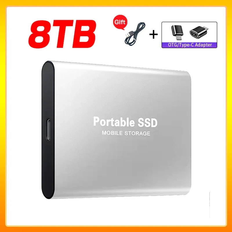 Przenośny zewnętrzny dysk SSD FANHUN T5 — dyski 1TB 2TB USB 3.1