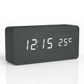 Sandsberg Wood Digital Alarm Clock — Eco-Friendly, Modern Design, Silent, LED Display