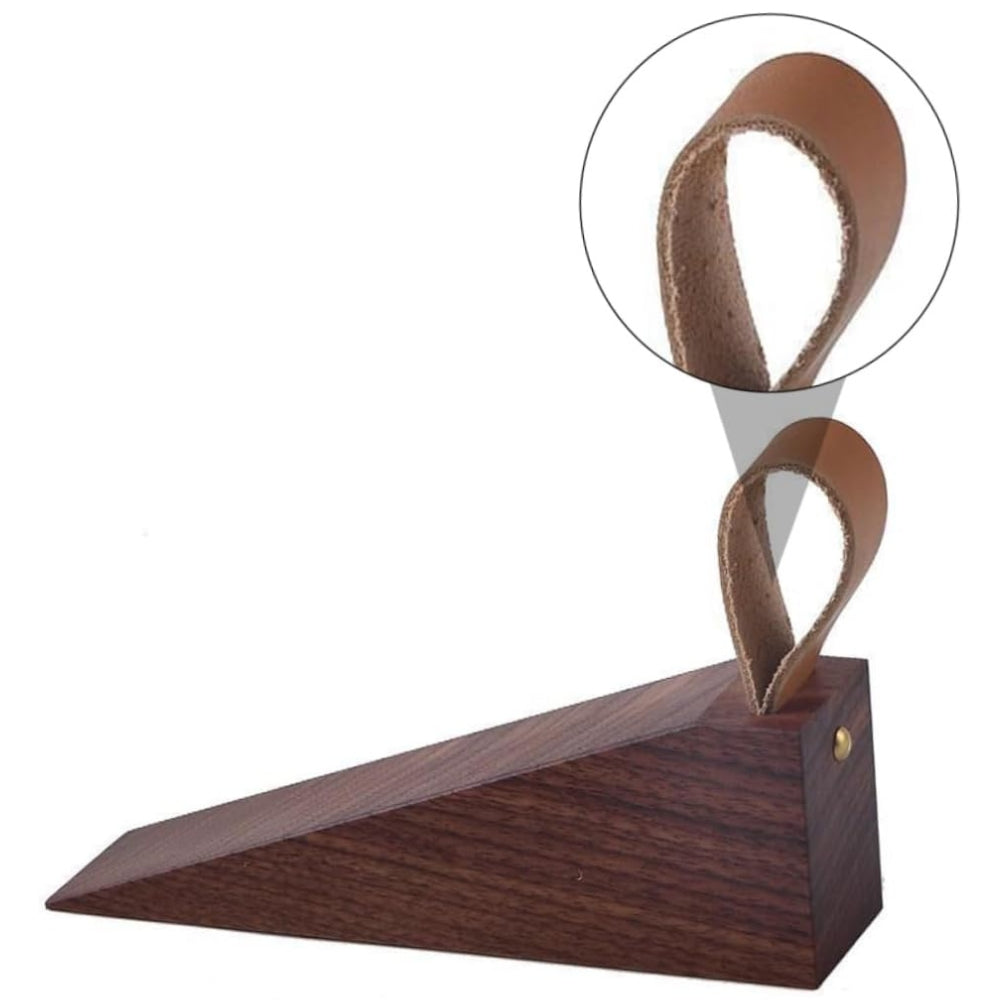 Houten deurstopper - antislipbasis, elegant ontwerp