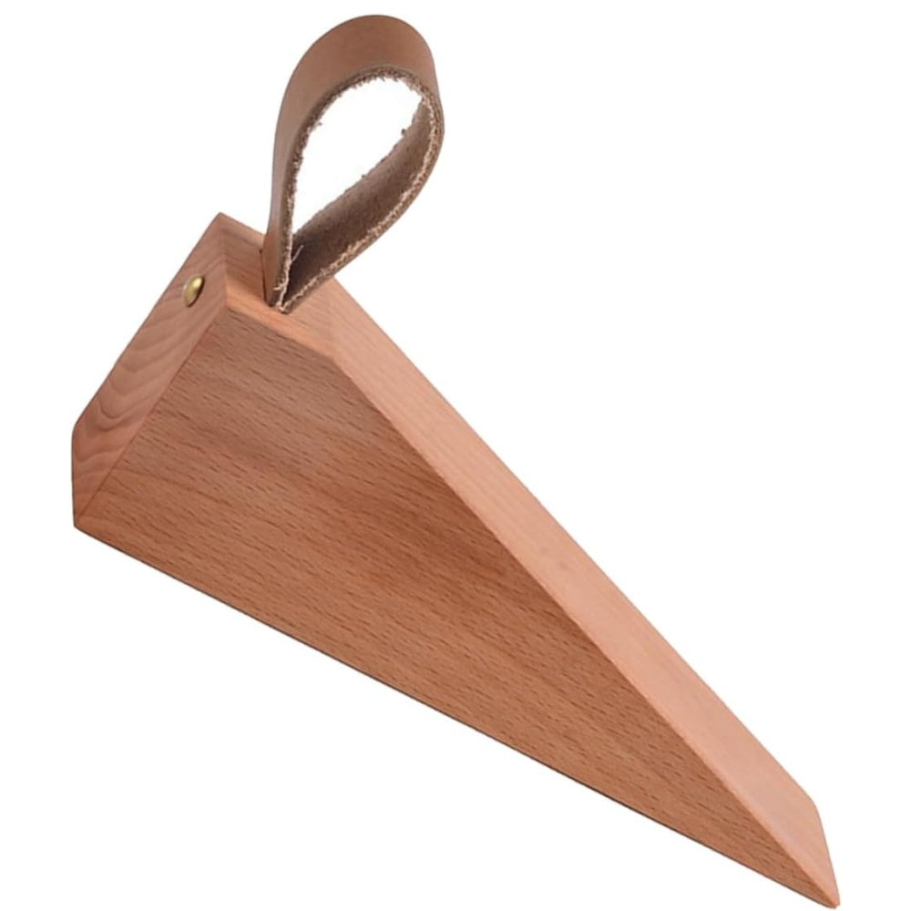 Houten deurstopper - antislipbasis, elegant ontwerp