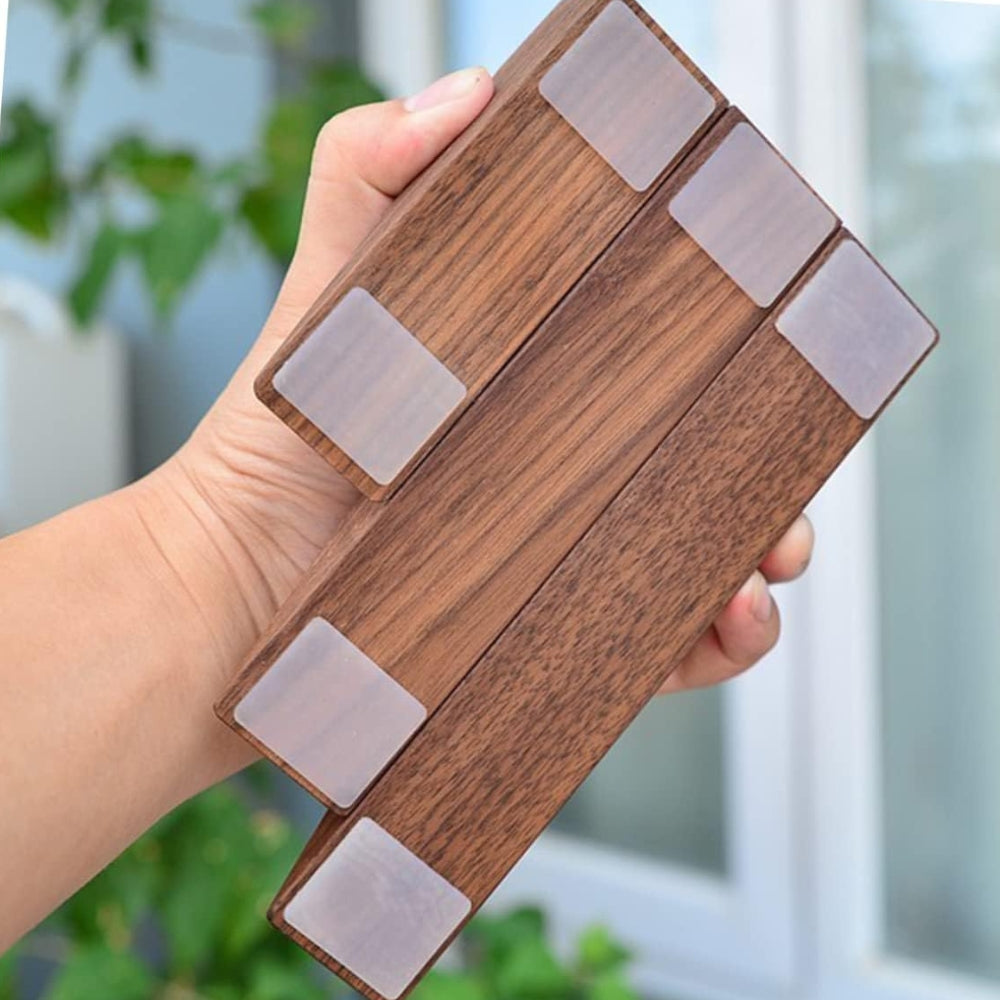 Houten deurstopper - antislipbasis, elegant ontwerp