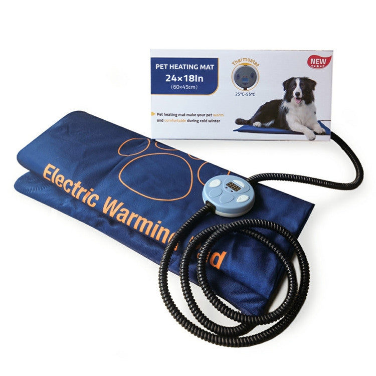 60x45cm Electric Blanket — Waterproof, Scratch-Resistant, JP Plug, 75W, 2m Cord, Blue