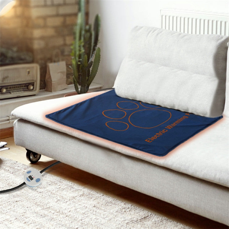 60x45cm Electric Blanket — Waterproof, Scratch-Resistant, JP Plug, 75W, 2m Cord, Blue