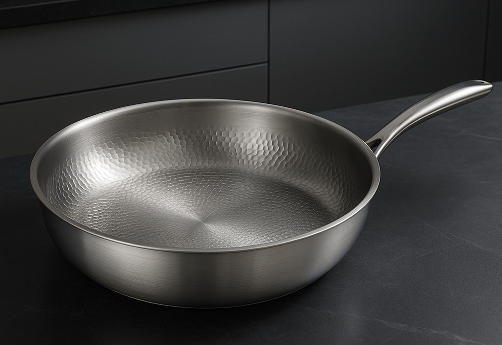 PREMIUM PAN — Titanium kookgerei zonder coating, geschikt voor alle kookplaten, gelijkmatige warmteverdeling