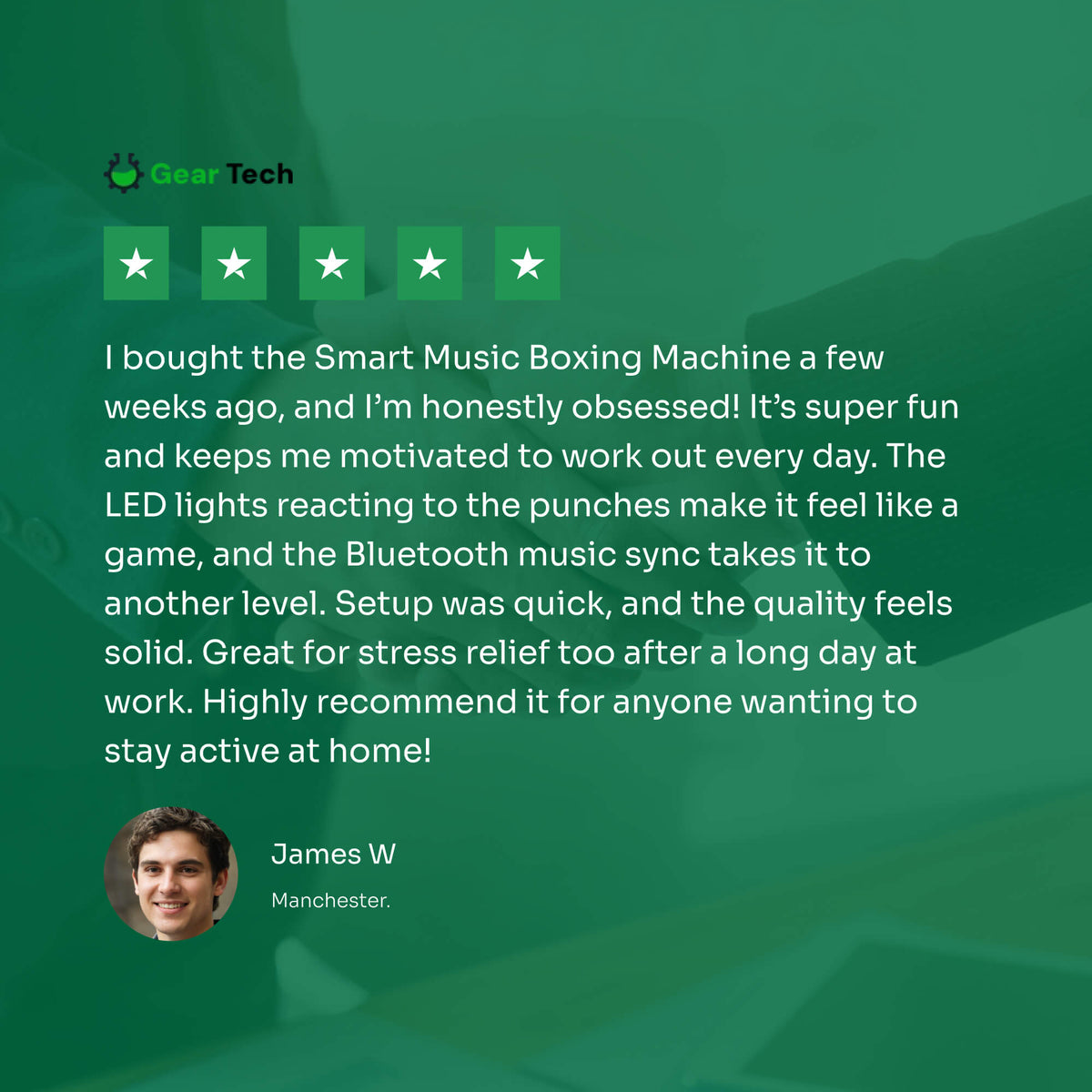 Máquina de boxeo musical — Iluminación RGB, conectividad Bluetooth y controles de velocidad interactivos