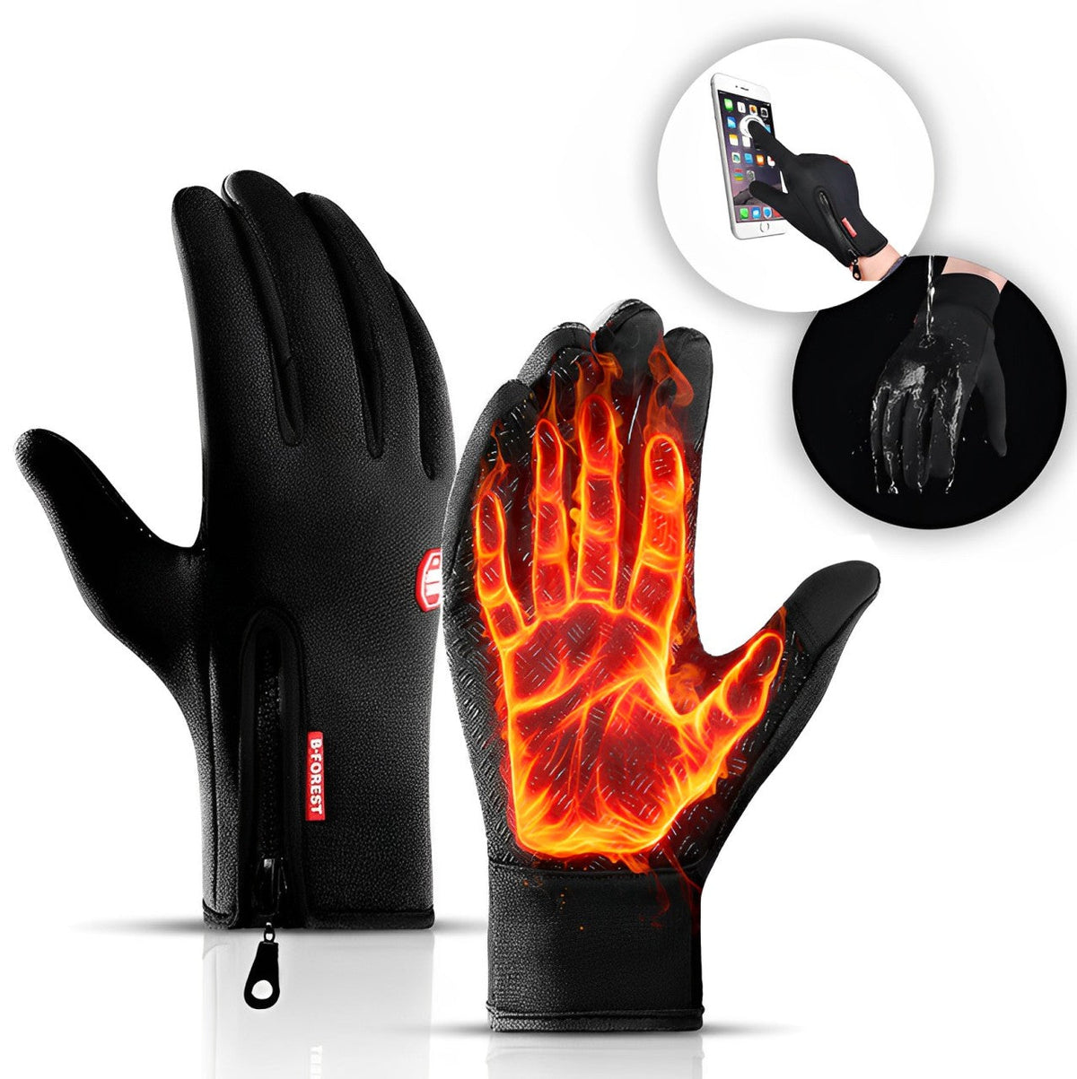 Guantes calefactables eléctricos — Calentamiento rápido, diseño resistente a la intemperie