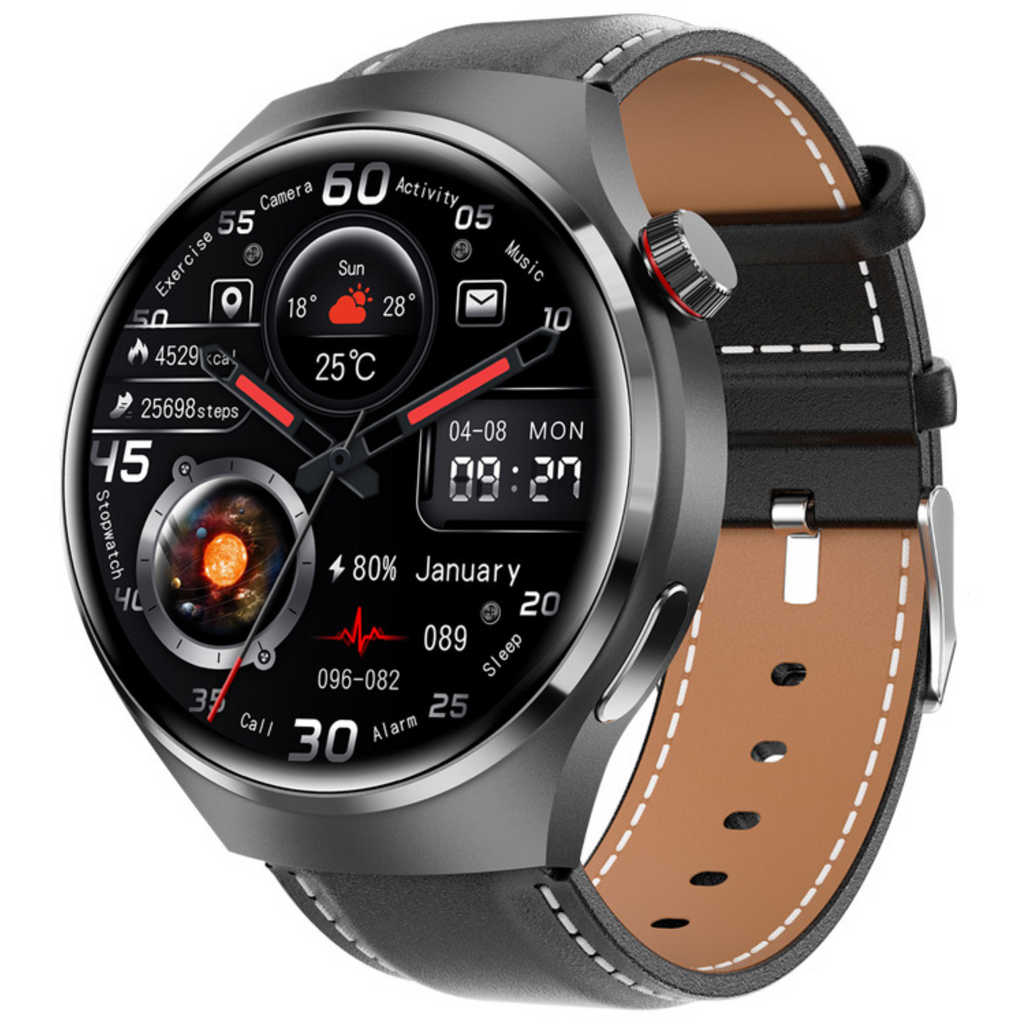 Reloj inteligente de edición limitada — Pantalla AMOLED HD, monitoreo de ECG, conectividad Bluetooth, seguimiento de la frecuencia cardíaca, GPS integrado