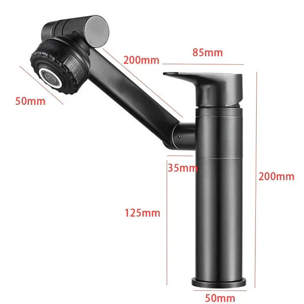 Rubinetto da cucina girevole a 1080°