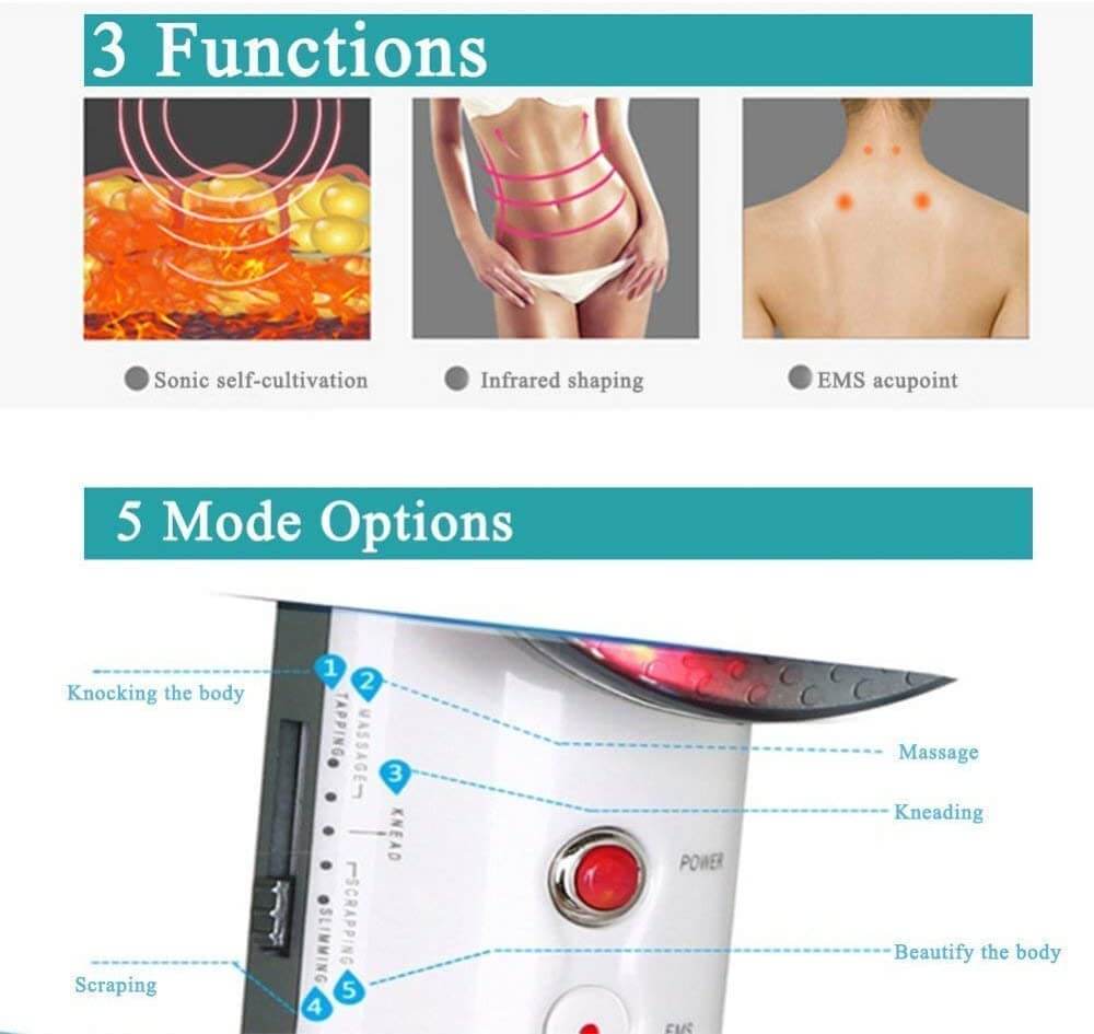 3-in-1-Kavitations- und EMS-Gerät — Anti-Cellulite- und Schlankheitsgerät für Gesicht und Körper