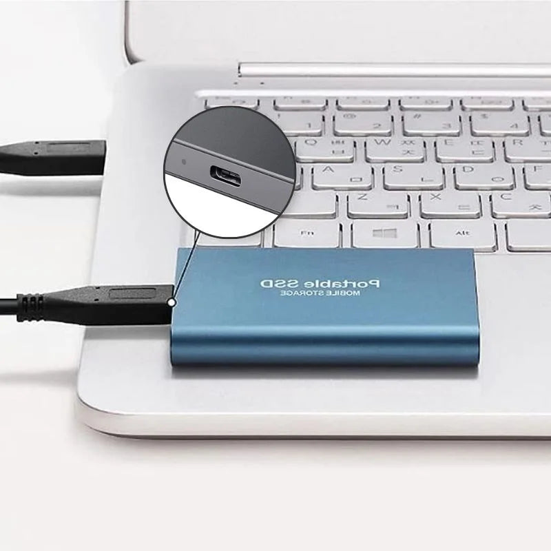 Ultraszybki zewnętrzny dysk SSD — przenośna pamięć USB 3.1 do 128 GB