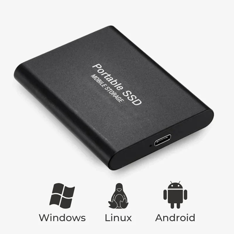 Ultraszybki zewnętrzny dysk SSD — przenośna pamięć USB 3.1 do 128 GB