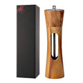Set manual SpiceCraft de râșnițe pentru sare și piper – Niveluri de măcinare reglabile, fereastră din acril, design din lemn