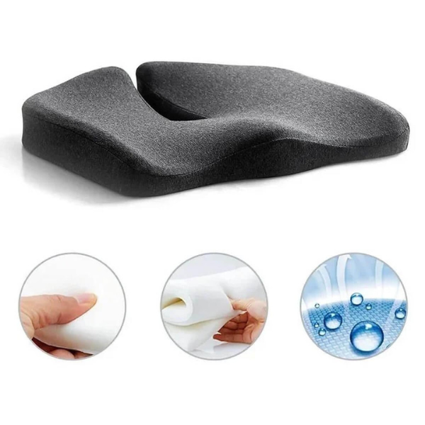 Pernă ergonomică pentru scaun ErgoRelief — Susținere din spumă cu memorie, reducerea presiunii