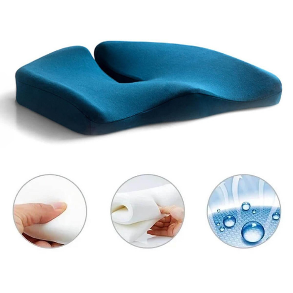 Pernă ergonomică pentru scaun ErgoRelief — Susținere din spumă cu memorie, reducerea presiunii