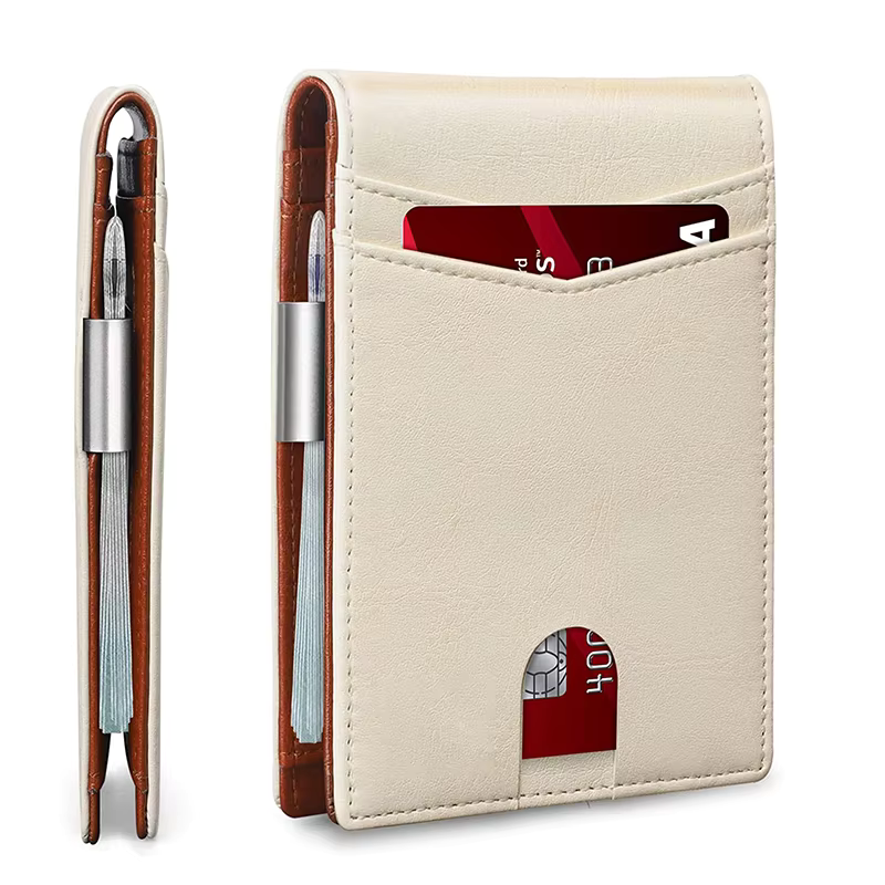 SafeSlim Compact & Secure RFID Leather Men's Wallet — Thin Profile
