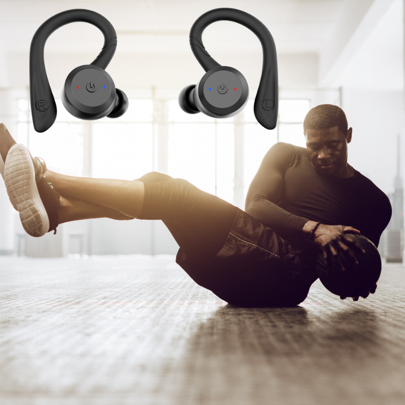 BE1032 Waterproof Wireless Sports Earbuds – 20 Hours Playtime