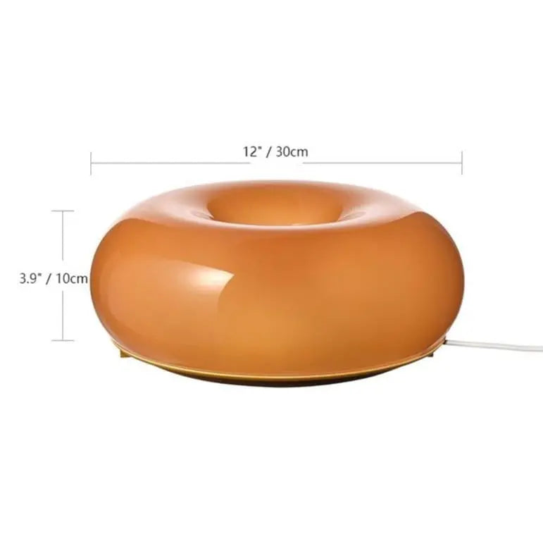 Donut Table Lamp — Modern LED Design with Smooth Circular Profile