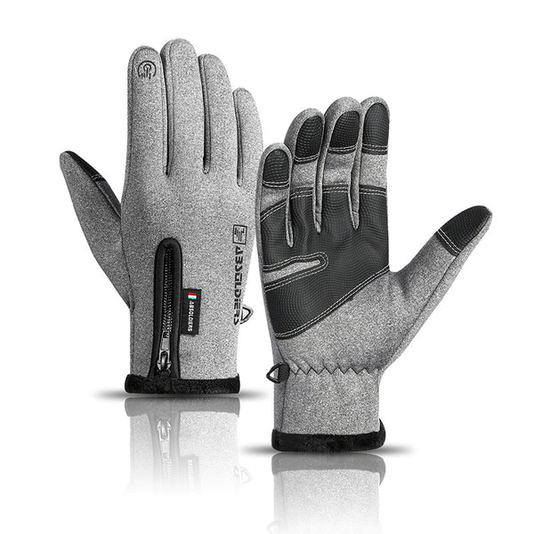 Touchscreen Compatible Thermal Winter Gloves — Waterproof Construction