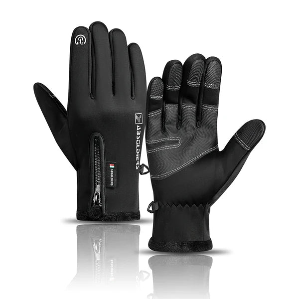 Touchscreen Compatible Thermal Winter Gloves — Waterproof Construction