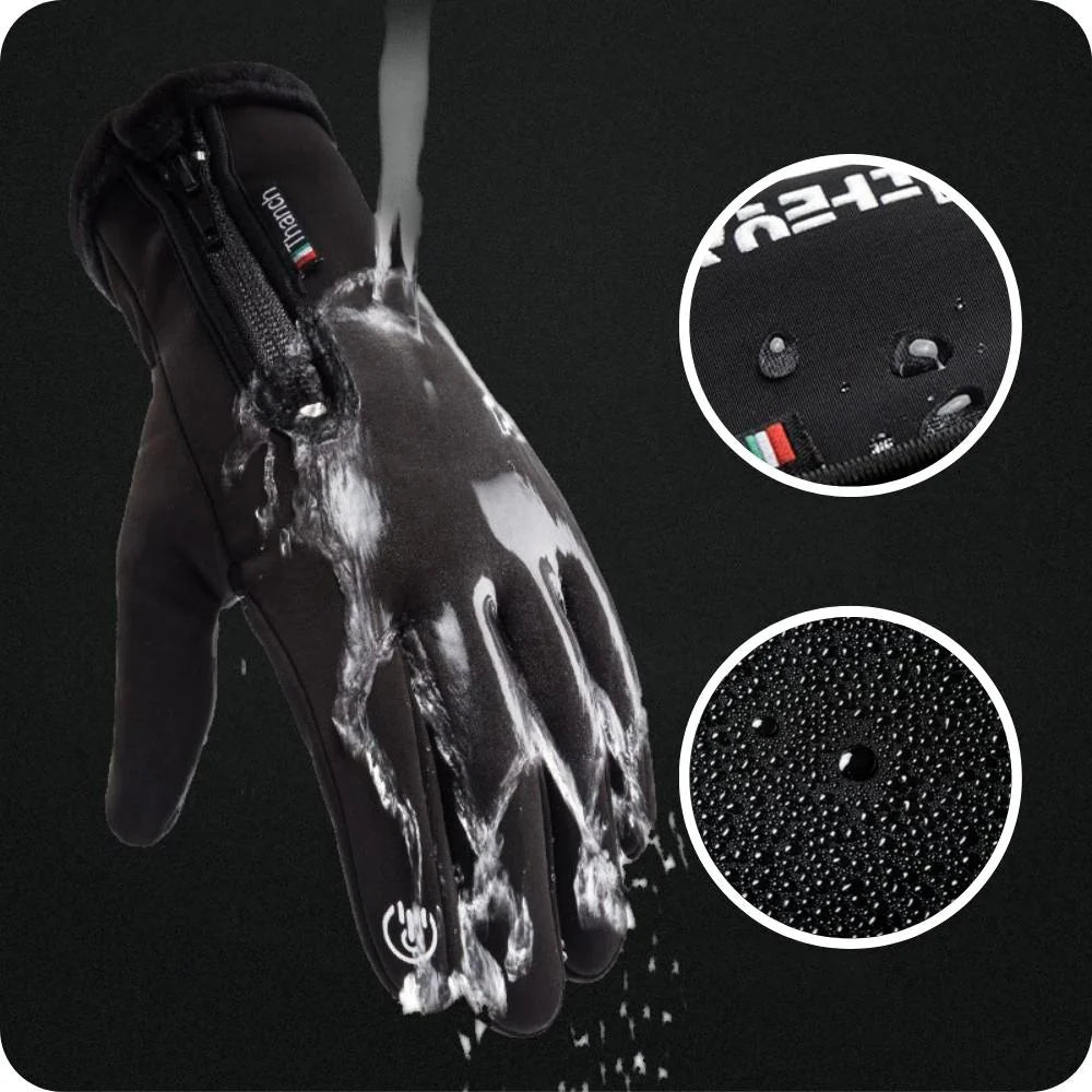 Touchscreen Compatible Thermal Winter Gloves — Waterproof Construction
