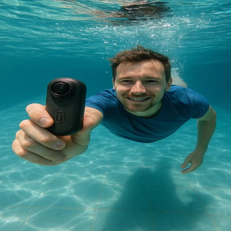 Dynamische 4K-Actionkamera — 64GB SD-Karte, wasserdichtes Gehäuse für 40m, Halterungen