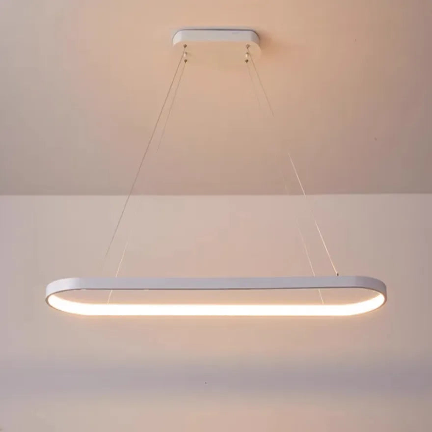 Modern Oval Ring LED Pendant Light for Dining Room | boxzora