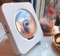 Przenośny odtwarzacz CD — dźwięk Bluetooth, wejście USB, radio FM, biały
