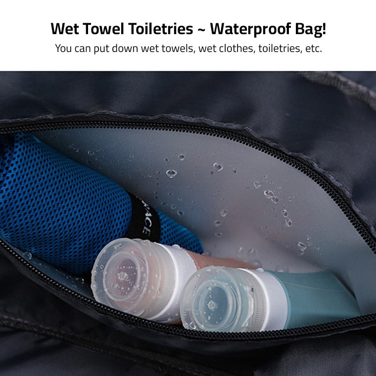 Saco de viagem com vários bolsos e compartimento separado para calçado