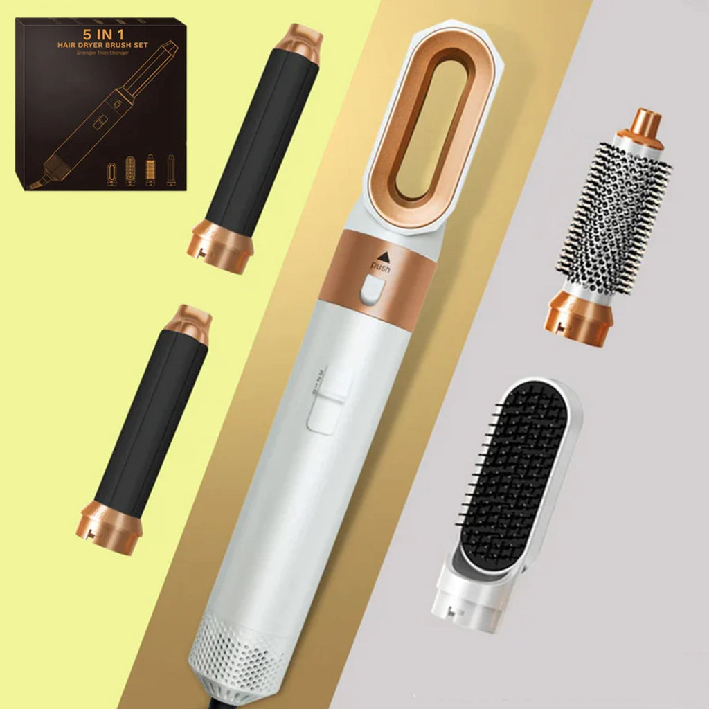 Modelador de cabelo 5 em 1 – modelador automático, secador e escova alisadora com efeito Coanda