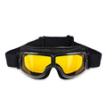 Street  Vintage Motorcycle Goggles — Ample Clearance for Eyeglass Compatibility