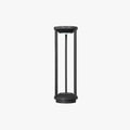 Moderne svart pullertlampe med bevegelsessensor for hagegang | boxzora
