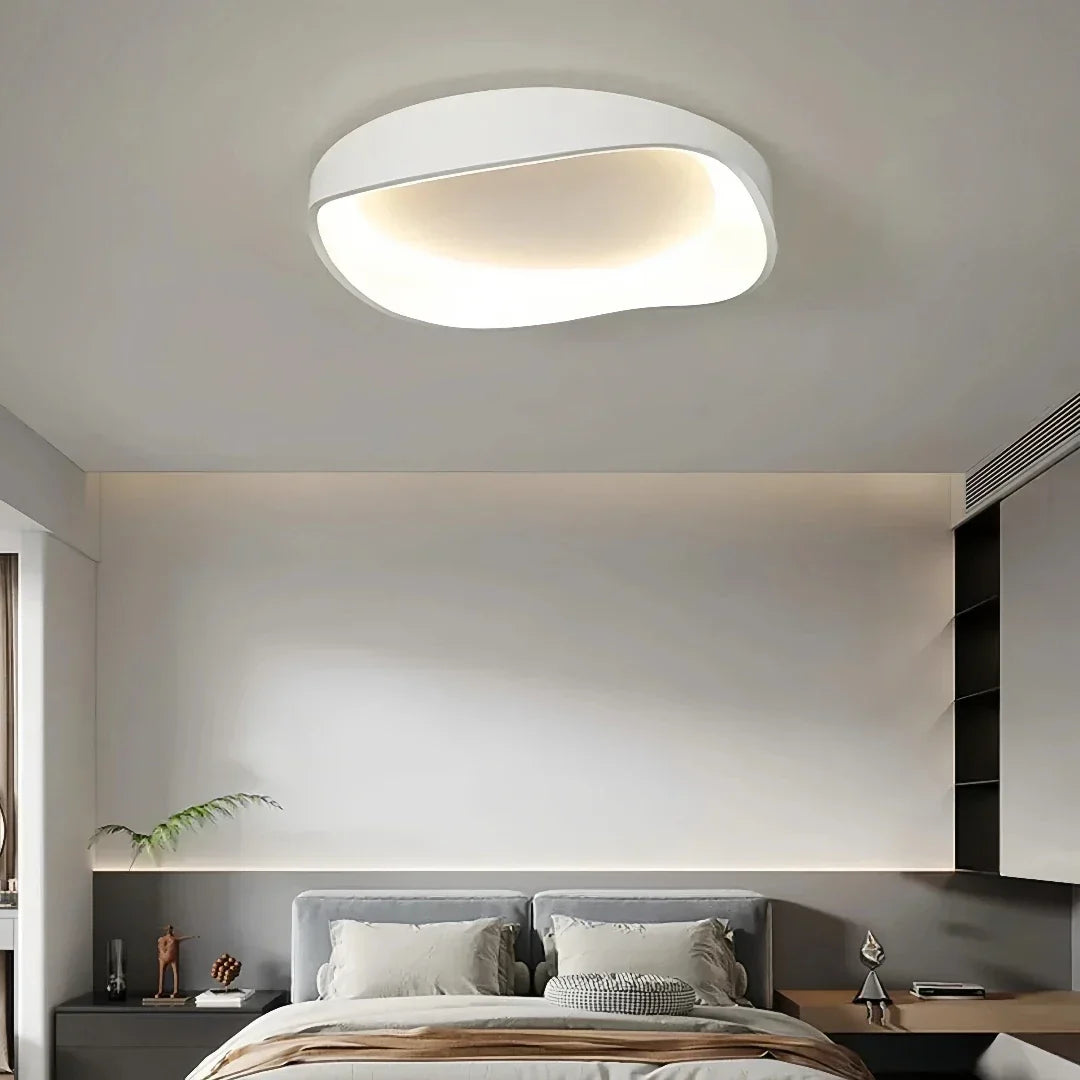 Modern Design Flush Ceiling Light White Dimmable for Bedroom | boxzora