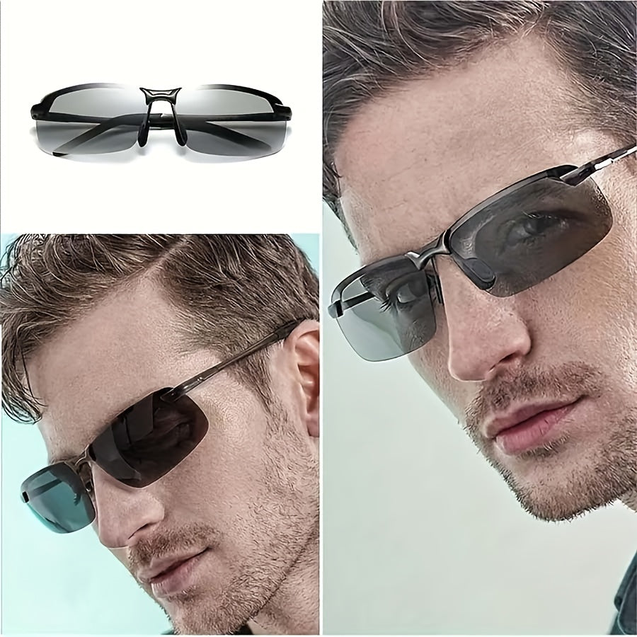 Photochromic Polarizing Sunglasses — 6.3cm Lens Width