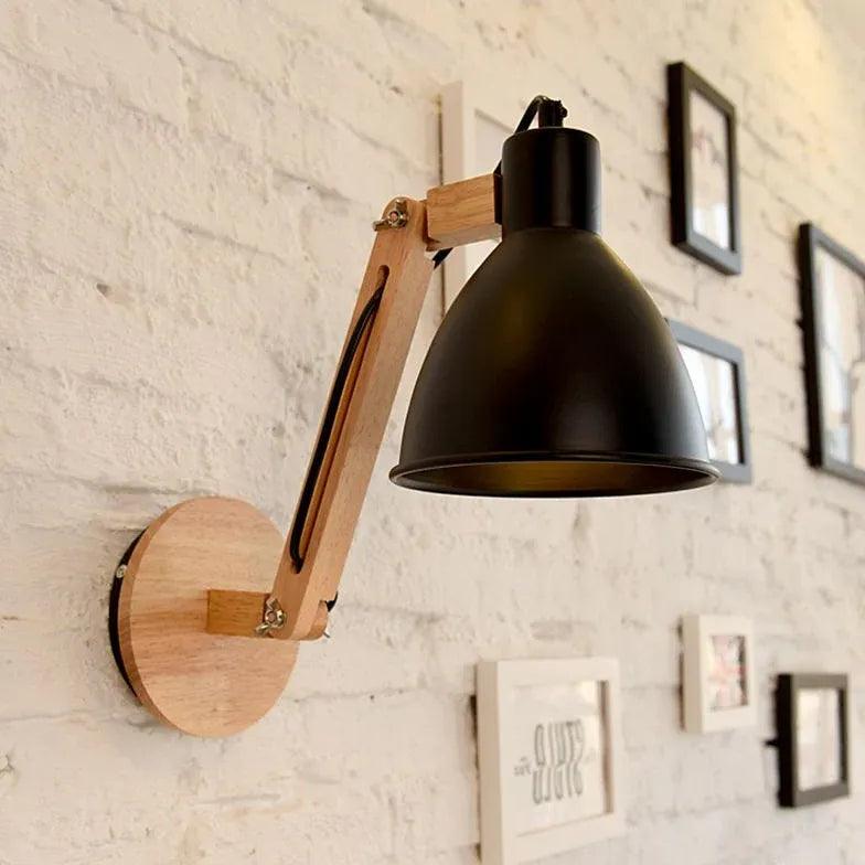 Nordisk vegglampe i jern til soverommet | boxzora