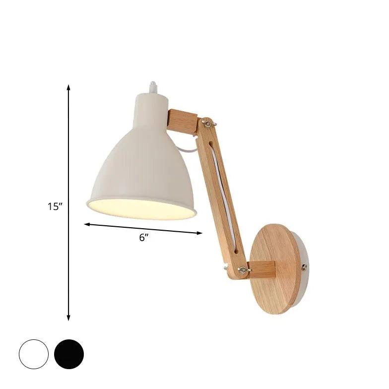 Nordisk vegglampe i jern til soverommet | boxzora