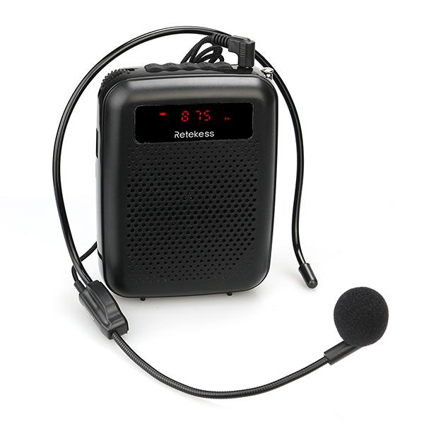 Portable Voice Amplifier Speaker — Audio Recording, Music Playback, Compact Design