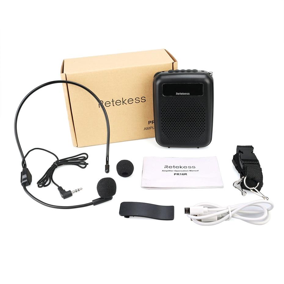 Portable Voice Amplifier Speaker — Audio Recording, Music Playback, Compact Design