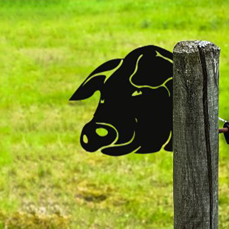 Realistische Metall-Gartenkunst mit Bauernhoftieren von PeepFarm