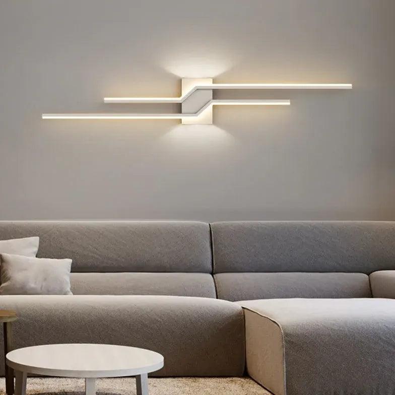 Moderne lineære LED-vegglamper innendørs | boxzora