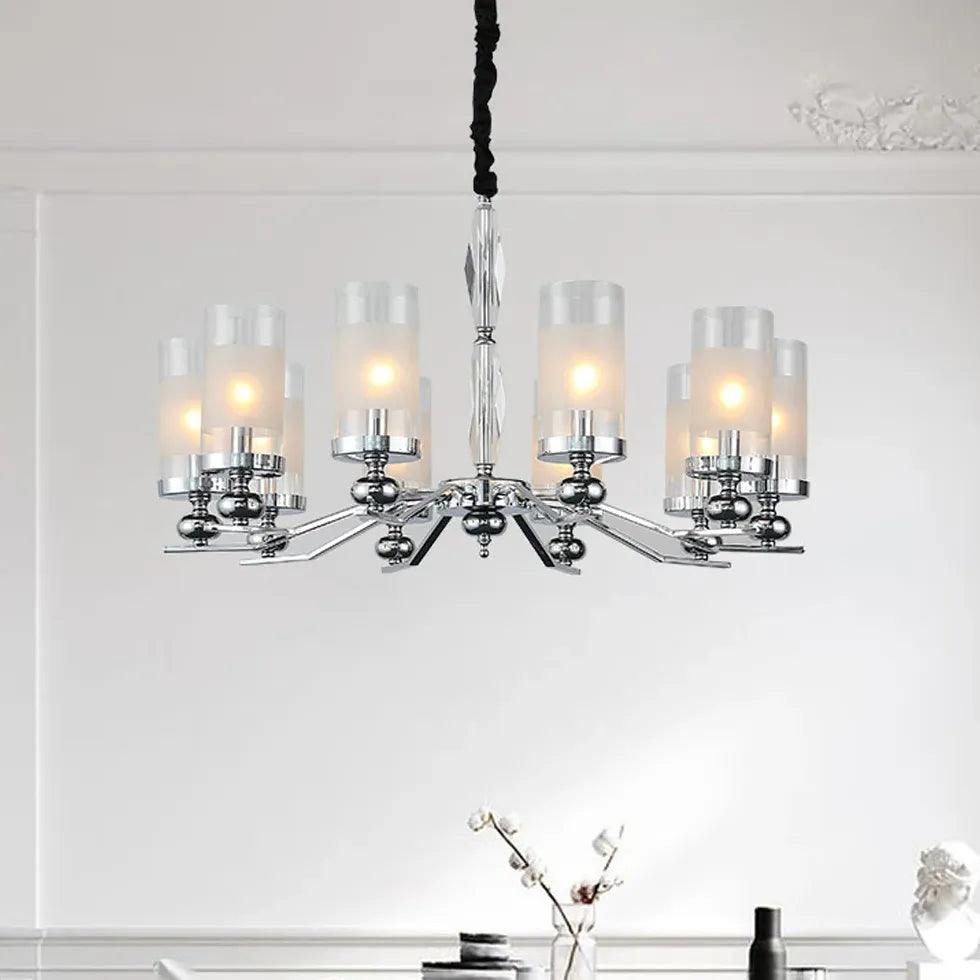 Moderne vegglamper i jern og glass med lysestakedesign til stuen | boxzora