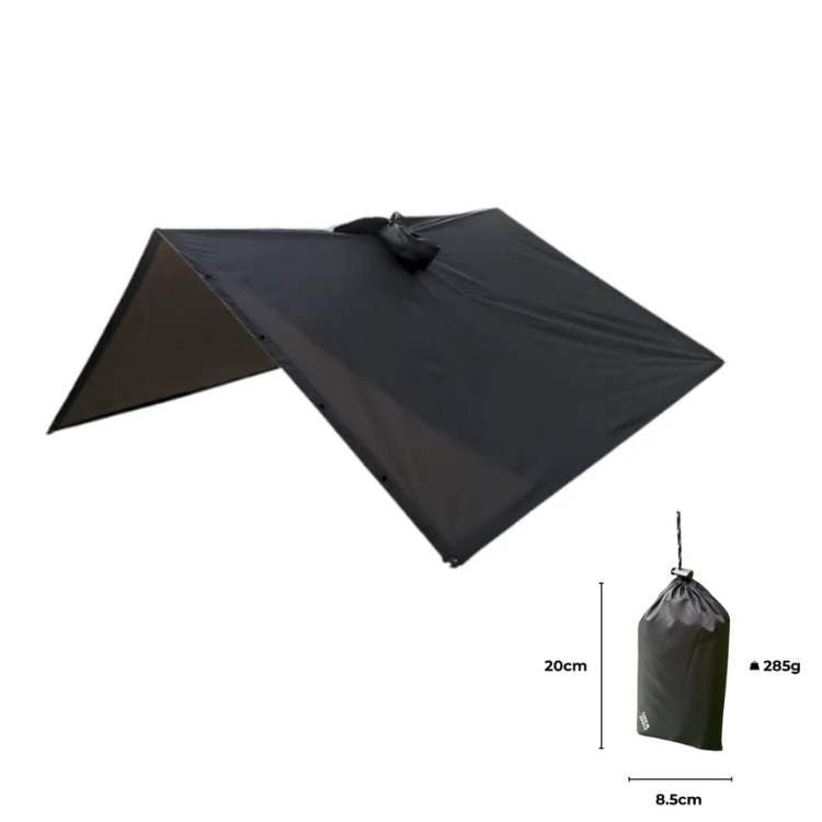 Waterdichte poncho voor alle terreinen — opvouwbaar, lichtgewicht, knielengte