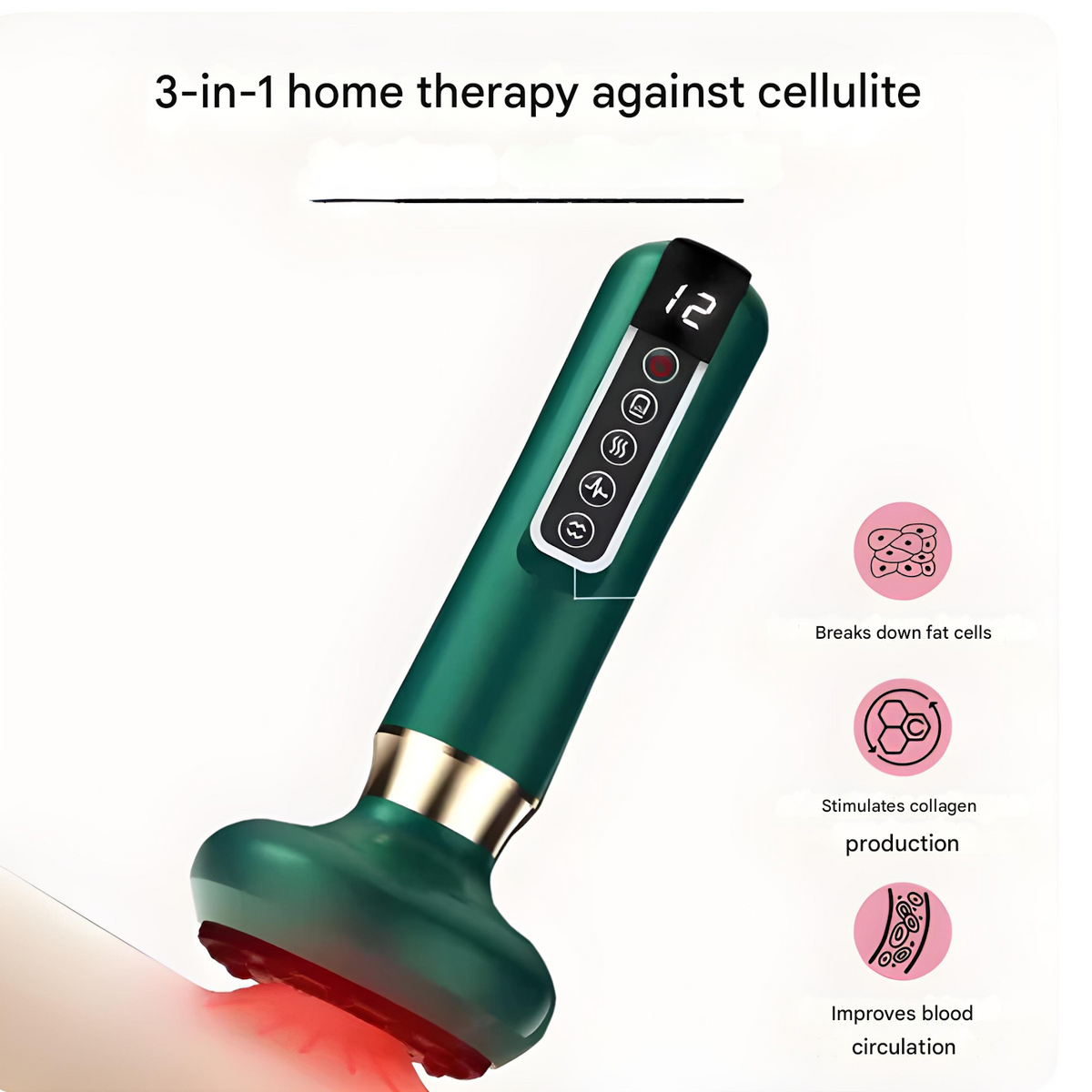 Dispositivo de terapia com ventosas anticelulite SlimCupp