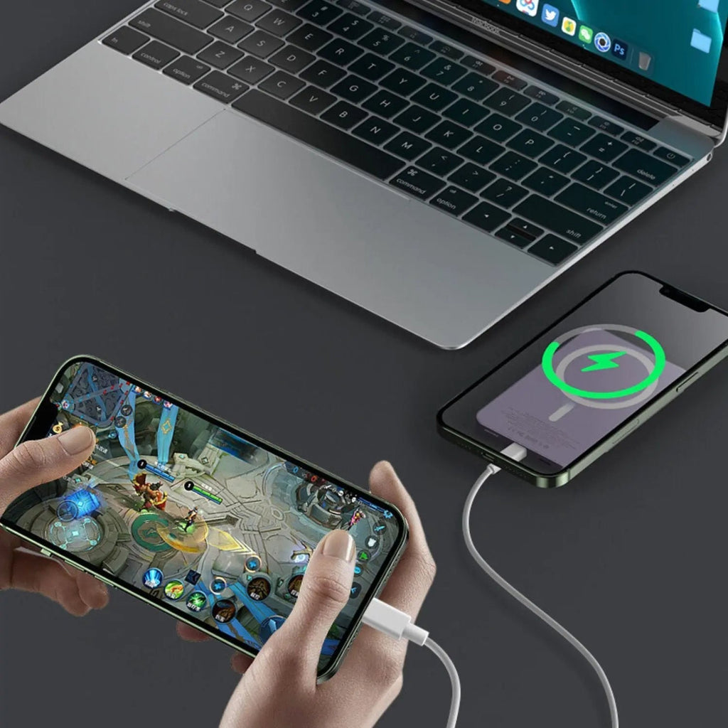 Batería externa magnética inalámbrica delgada – Cargador rápido, batería auxiliar de alta capacidad de 5000-10000mAh