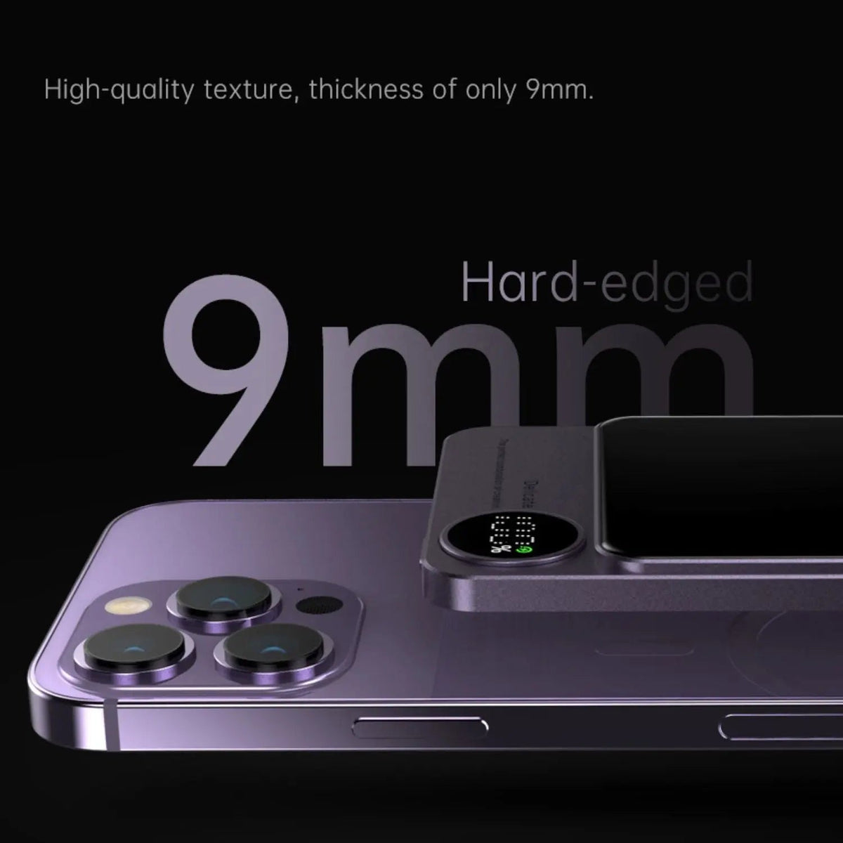 Batería externa magnética inalámbrica delgada – Cargador rápido, batería auxiliar de alta capacidad de 5000-10000mAh